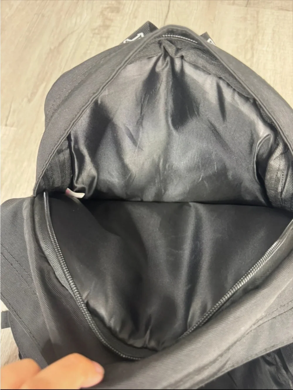 PINK Victoria's Secret Black Backpack with White Logo